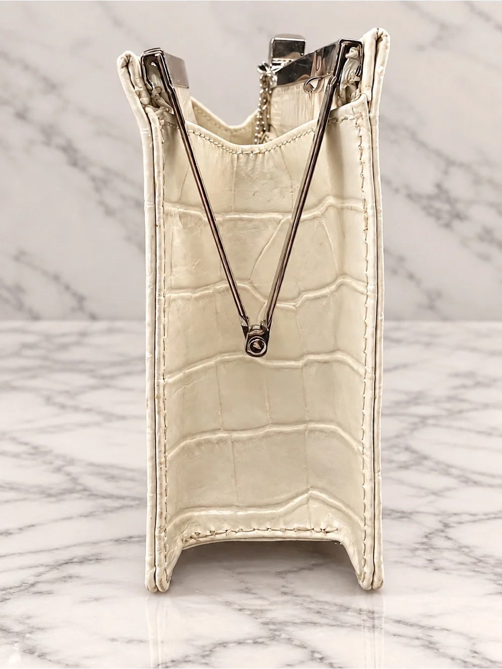 Giani Bernini genuine-leather croc-embossed clutch: